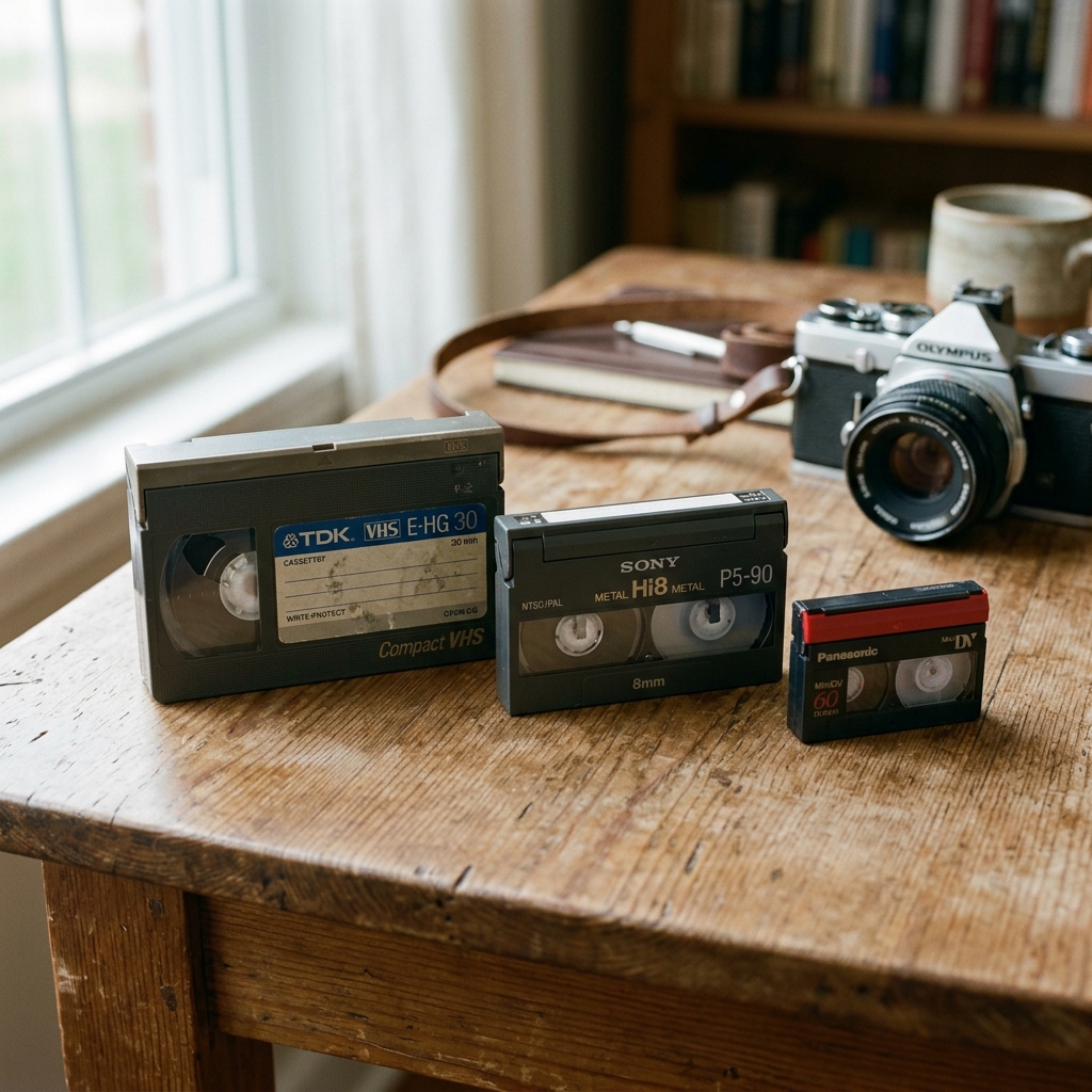 Como identificar se sua fita de filmadora antiga é 8mm, Hi8 ou MiniDV?