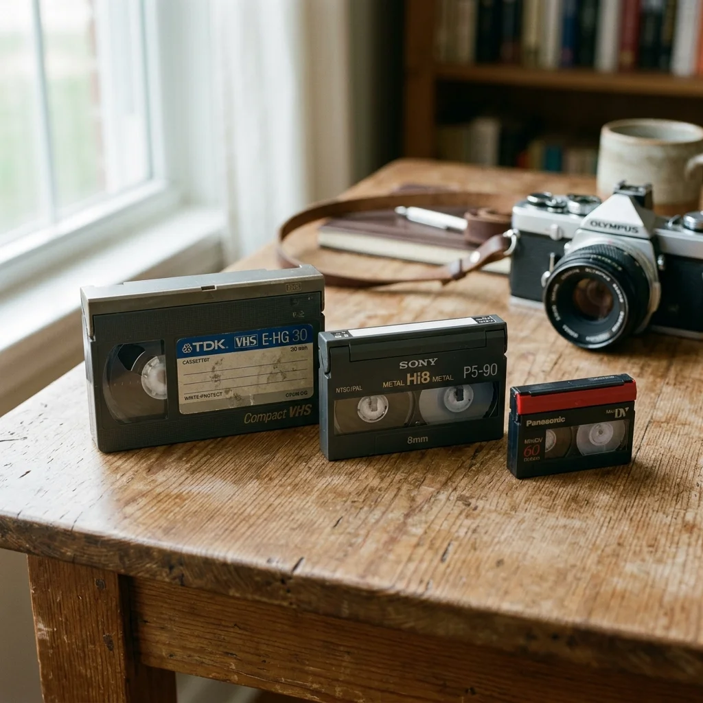 Como identificar se sua fita de filmadora antiga é 8mm, Hi8 ou MiniDV?