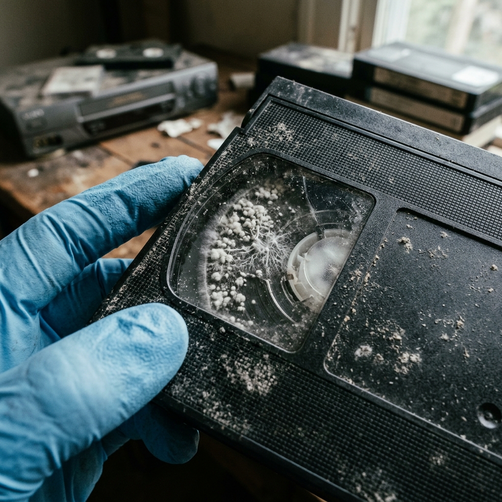 Como tirar mofo de fitas VHS de forma segura e salvar suas gravações?