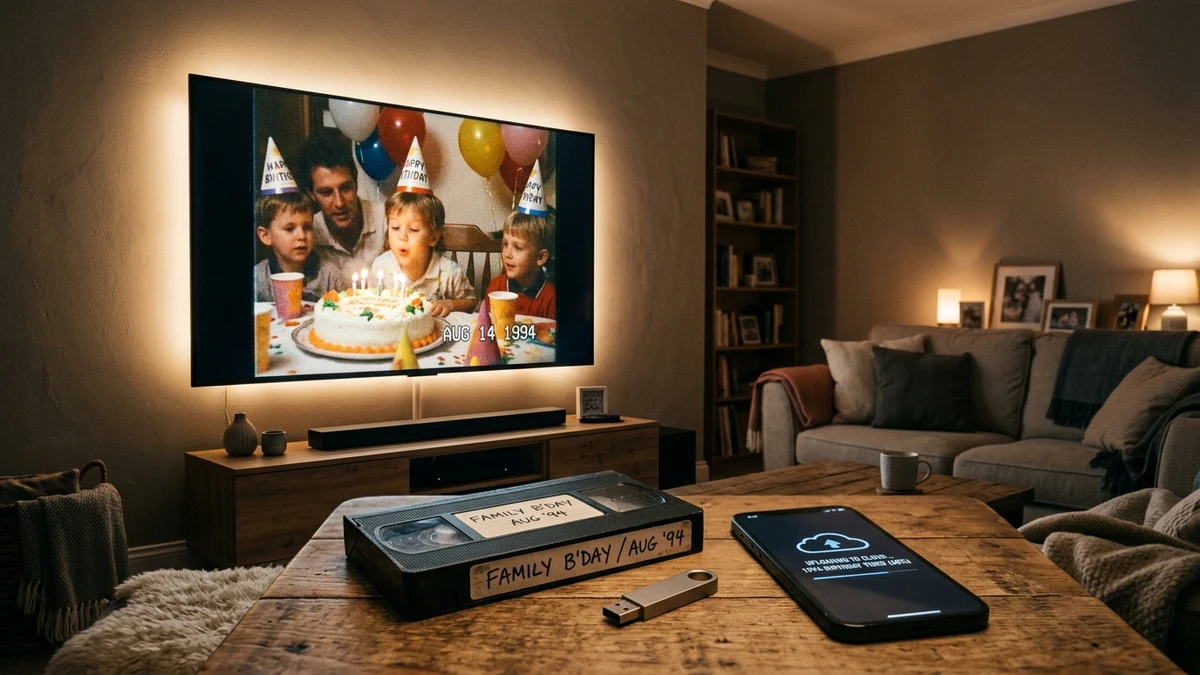 Digitalizei Minhas Fitas Antigas: Como Assistir na Smart TV Moderna e Guardar na Nuvem com Segurança?