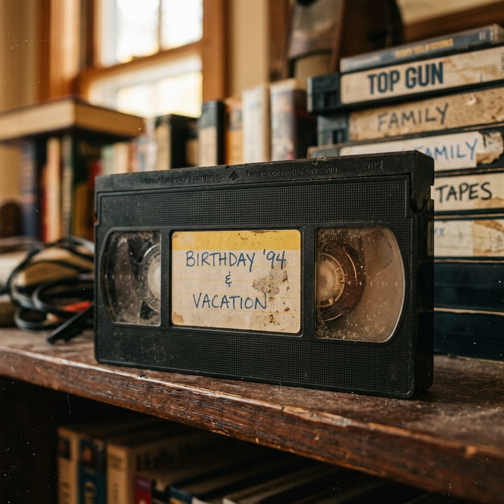 Qual o tempo de vida útil de uma fita VHS e por que o tempo é seu maior inimigo?